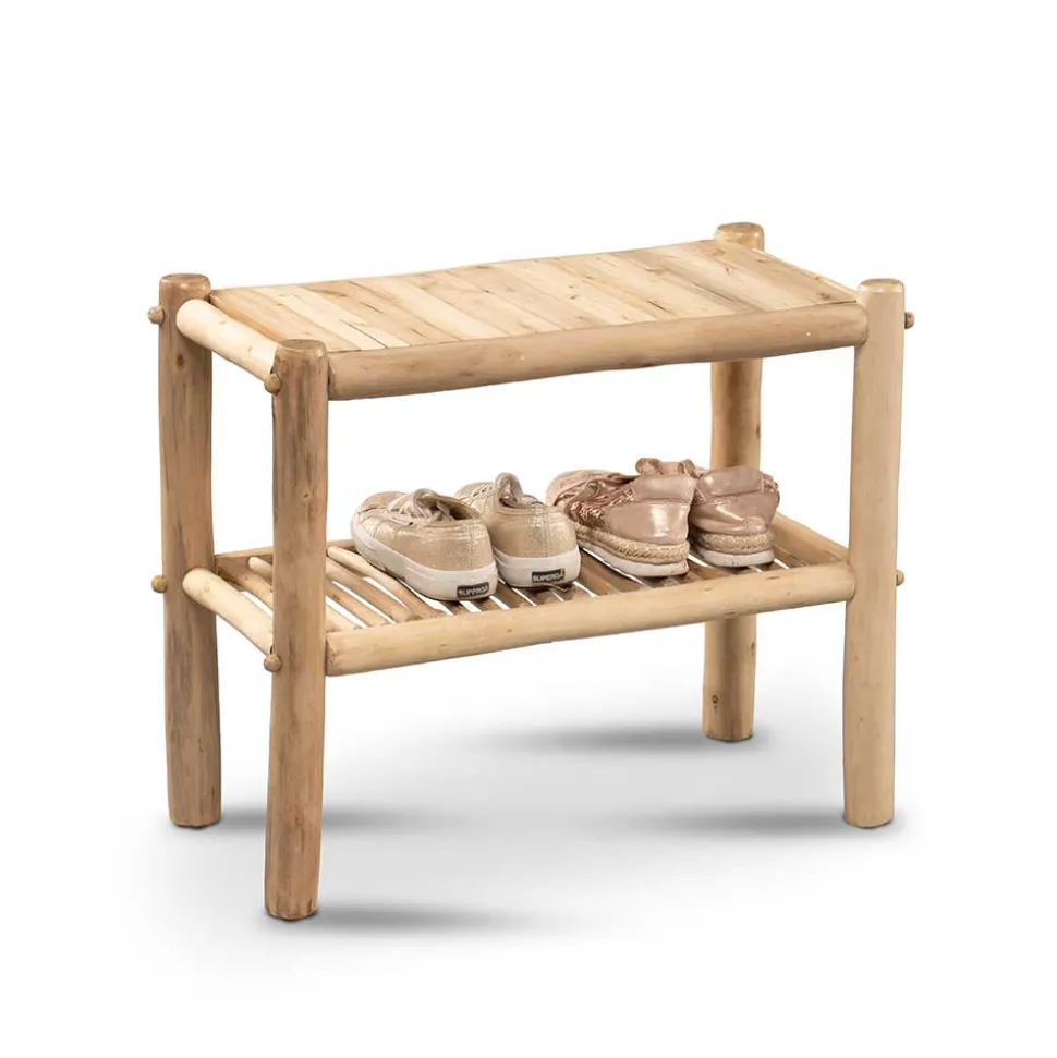 Schuhregal aus Eukalyptusholz - Drawa