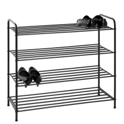 Schuhregal mit vier Böden aus Stahl - Yadina
