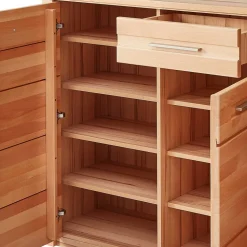 Schuhschrank - 160x100x40 cm in Kernbuche - Viktorion