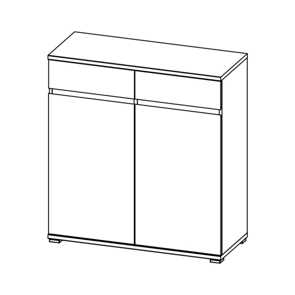 Schuhschrank Curelino in Buche