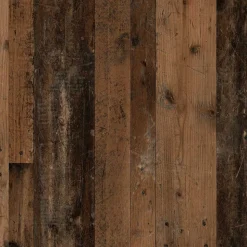 Schuhschrank in Anthrazit und Altholz Optik - Vlatu