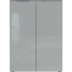 Schuhschrank in Grau glasbeschichtet - Ilfred