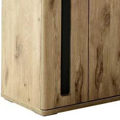 Schuhschrank in Wildeiche Optik & Grau - Baiamare