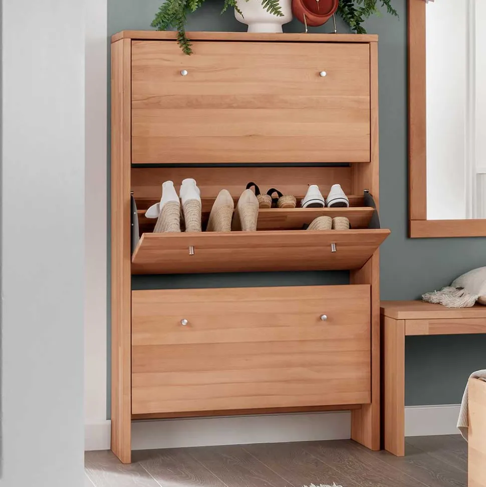 Schuhschrank mit drei Schuhklappen - Shimousa