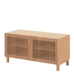 Schuhschrank mit Lamellen-Türen - Azuro