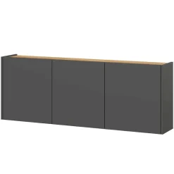 Schuhschrank und Rundspiegel Set - Calisian (zweiteilig)