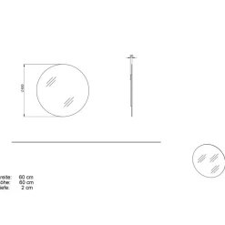 Schuhschrank und Spiegel Set - Bien (zweiteilig)