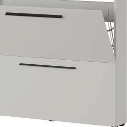 Schuhschrank zum Aufhängen in Hellgrau - Guaran