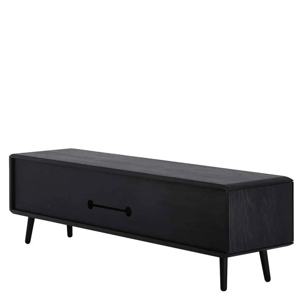 Schwarz geöltes TV Board aus Eiche - Vlotho