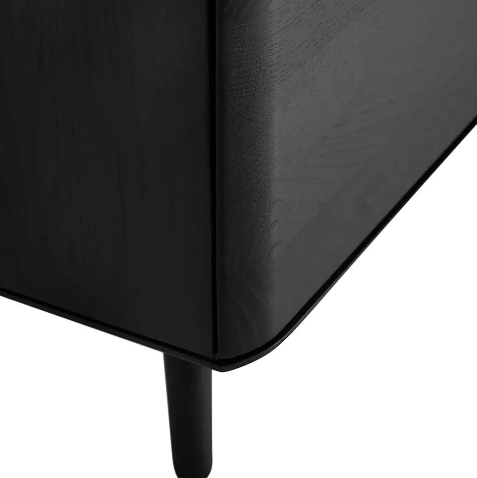 Schwarz geöltes TV Board aus Eiche - Vlotho