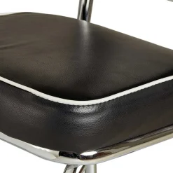 Schwarz Weißes Bartisch Set Barataria im Retro Diner Style (fünfteilig)