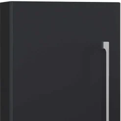 Schwarze Badezimmermöbel mit Weiß - Gloriella (dreiteilig)