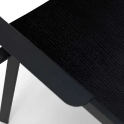 Schwarze Designstühle mit Armlehnen - Lejadro (4er Set)