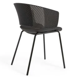 Schwarze Gartenstühle modern - Donzai (4er Set)