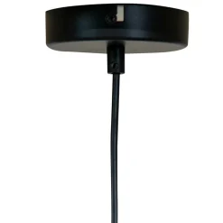 Schwarze Hängeleuchten aus Papierseil - Maura (2er Set)