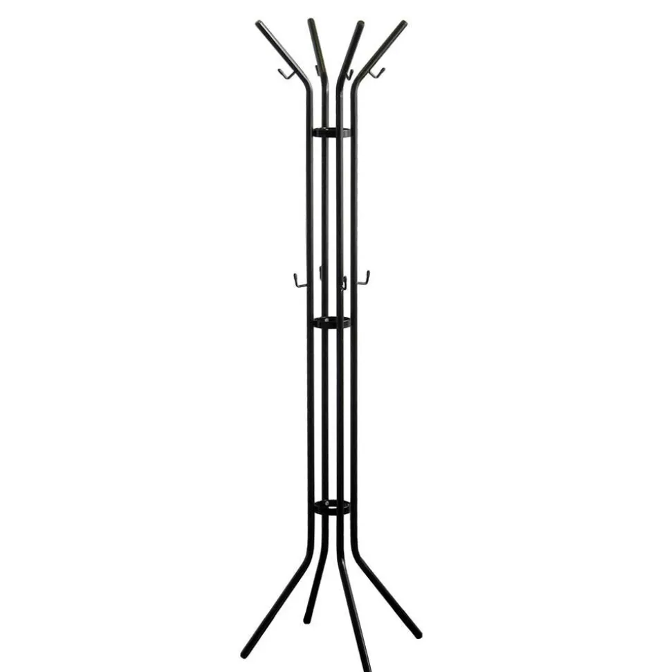 Schwarze Standgarderobe aus Stahl - Rubertus