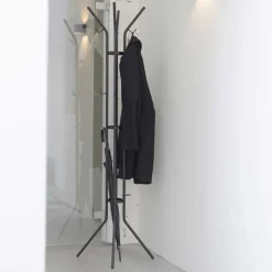 Schwarze Standgarderobe aus Stahl - Rubertus