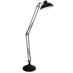 Schwarze Stehleuchte im Retro Design - Cretas