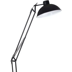 Schwarze Stehleuchte im Retro Design - Cretas