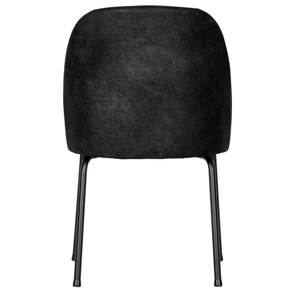 Schwarze Stühle aus Recyclingleder - Amaikan (2er Set)