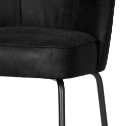 Schwarze Stühle aus Recyclingleder - Amaikan (2er Set)