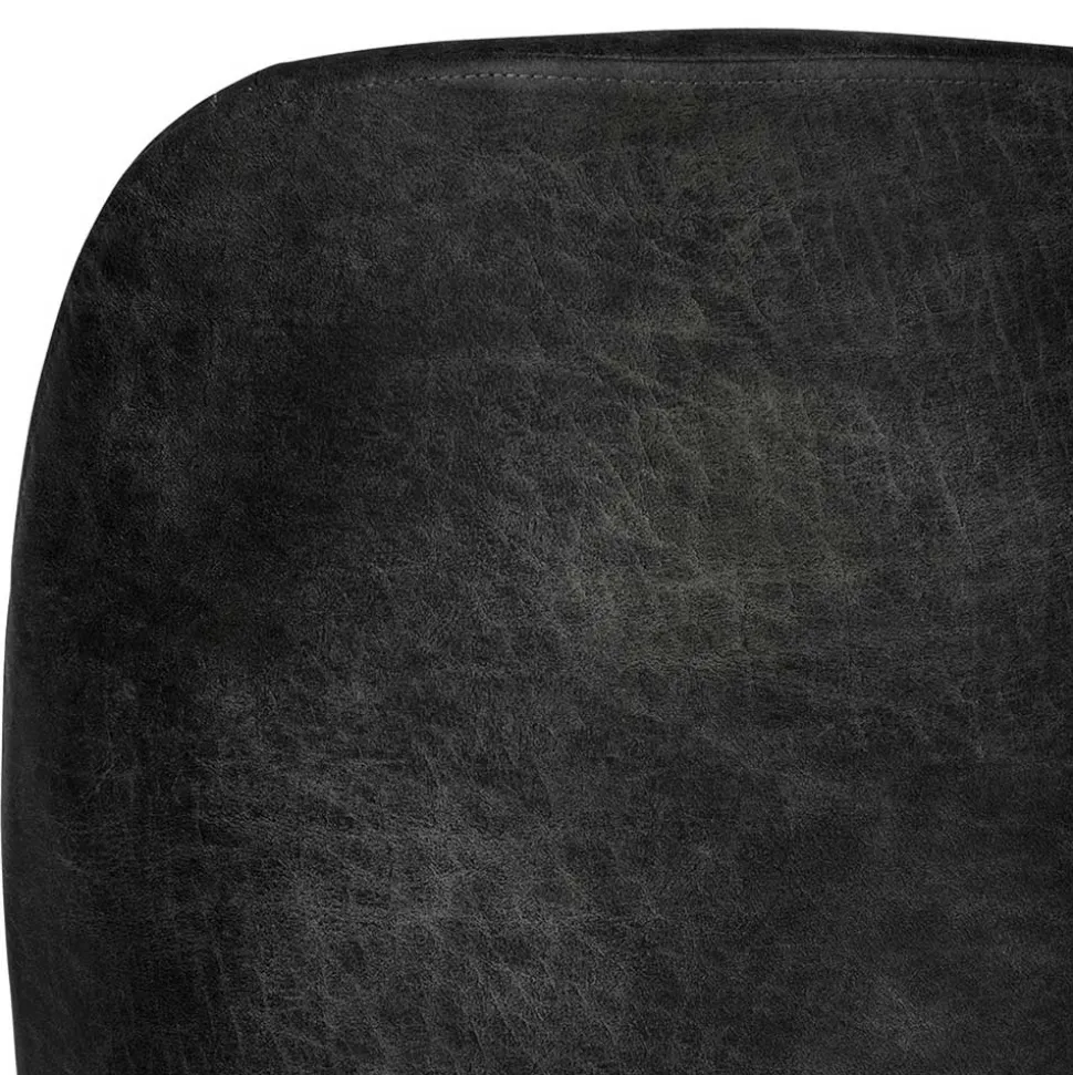 Schwarze Stühle aus Recyclingleder - Amaikan (2er Set)