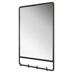 Schwarze Wandgarderobe & Spiegel - Creemas (zweiteilig)