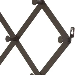 Schwarze Wandgarderobe zum Ausziehen - Dorcano