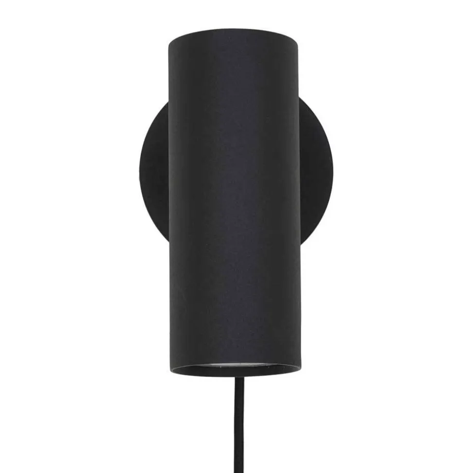 Schwarze Wandleuchte aus Stahl - Sharkona