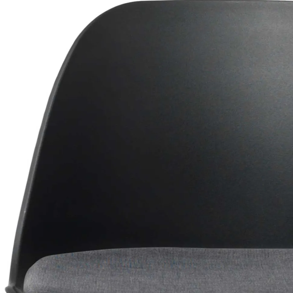 Schwarzer Barstuhl mit Schalensitz Kunststoff - Formentera