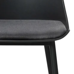 Schwarzer Barstuhl mit Schalensitz Kunststoff - Formentera