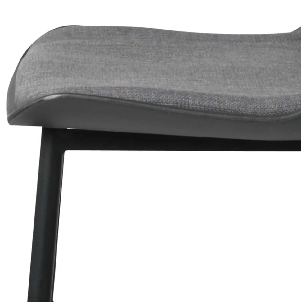 Schwarzer Barstuhl mit Schalensitz Kunststoff - Formentera