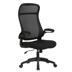 Schwarzer Chefsessel mit Mesh Rücken - Vorianca