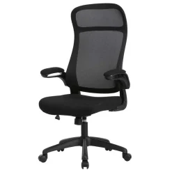 Schwarzer Chefsessel mit Mesh Rücken - Vorianca