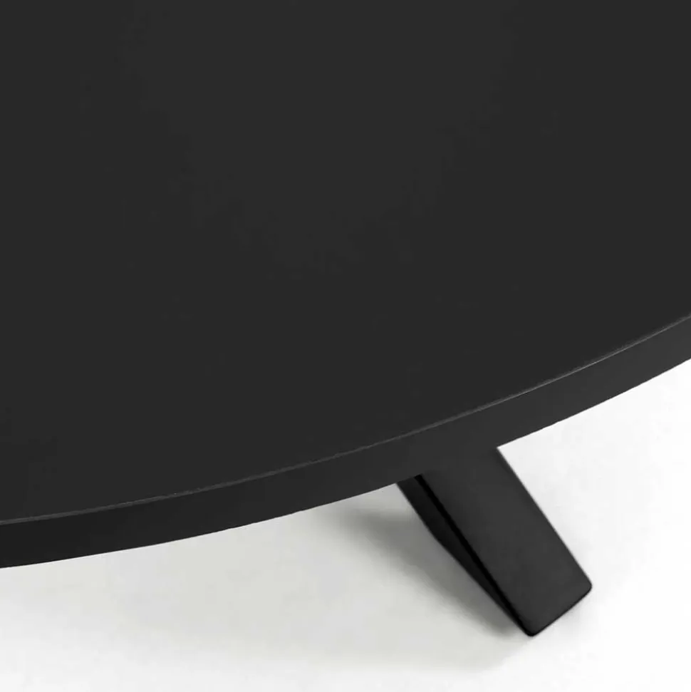 Schwarzer Küchentisch in modernem Design - Aknita