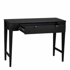 Schwarzer Konsolentisch mit Schublade - Geskan