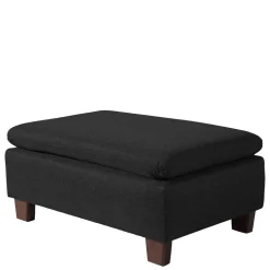 Schwarzer Polstersessel 100 cm breit - Voscona