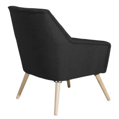 Schwarzer Polstersessel aus Webstoff - Chiosma