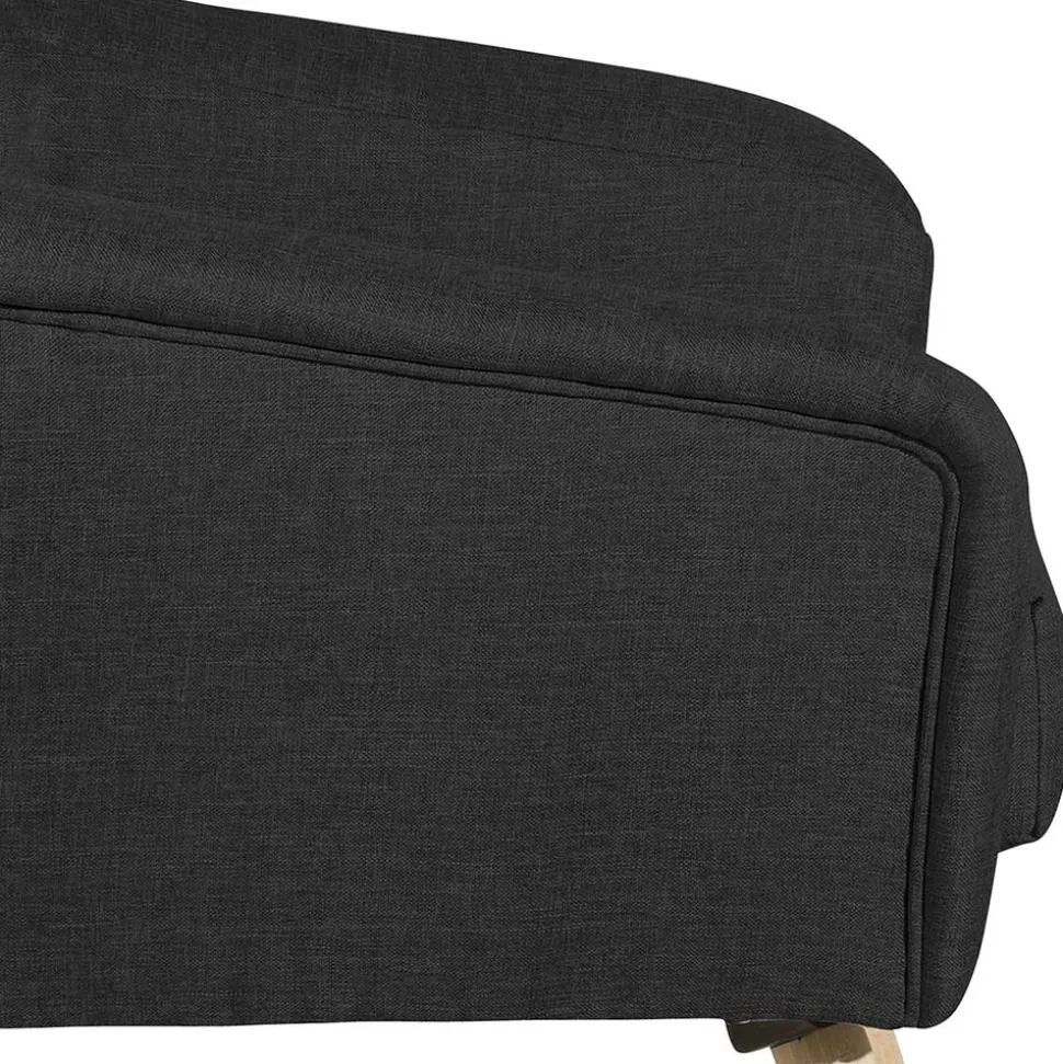 Schwarzer Polstersessel aus Webstoff - Chiosma