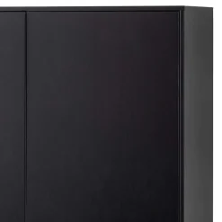 Schwarzer Schrank mit Doppeltür - 100x155x40 - Burgossi