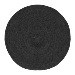 Schwarzer Teppich aus Jute - Cerbula