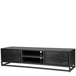 Schwarzer TV Unterschrank im Industry Stil - Esturado