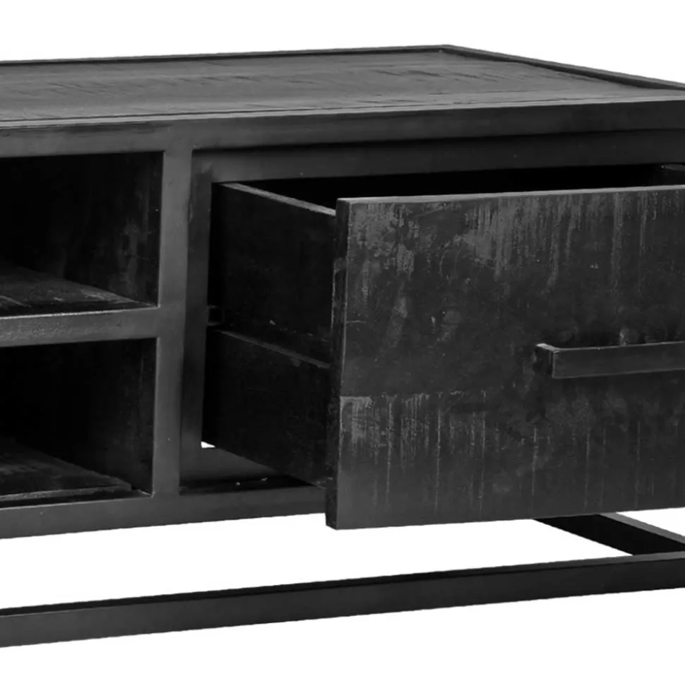 Schwarzer TV Unterschrank im Industry Stil - Esturado