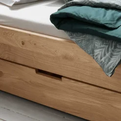 Schwebebett mit Stauraum aus Wildeiche - Zennian