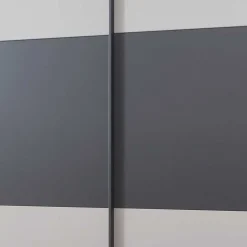 Schwebetüren Kleiderschrank in Hellgrau & Dunkelgrau - Guadiana