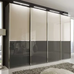 Schwebetüren Schlafzimmerschrank 300 cm breit - Tinaron