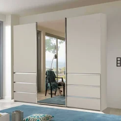 Schwebetüren-Kleiderschrank in Champagner - Nafissa