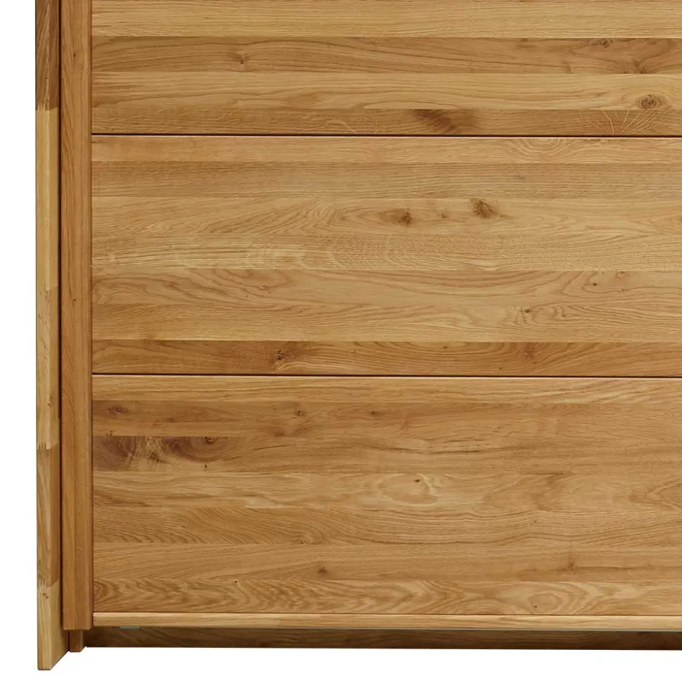 Schwebetürenschrank aus Wildeiche mit Spiegel - Divnoi