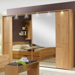 Schwebetürenschrank Bordeaux aus Erle