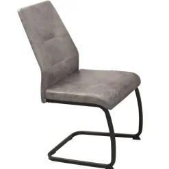 Schwingstühle in Grau & Schwarz - Medeos (4er Set)